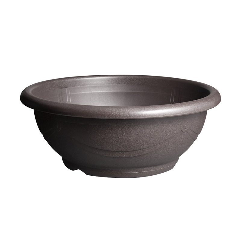 メダカ鉢黒茶 18号 【 ペット用品 ペットグッズ メダカ水槽 アクアリウム用品 めだか 】