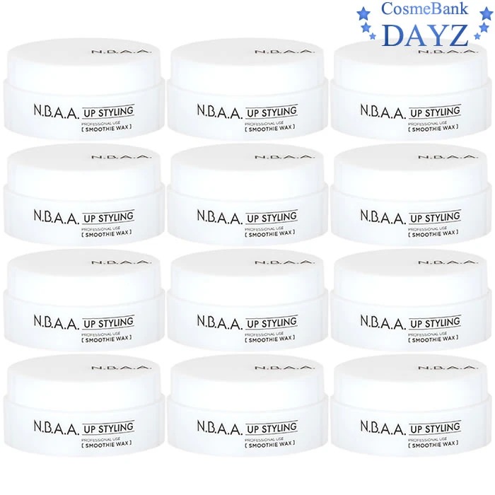 N.B.A.A アップスタイリング スムージーワックス 75g 12点セットヘアスタイリング剤ヘアワックスソフトワックスエヌビーエーエージェニュイン