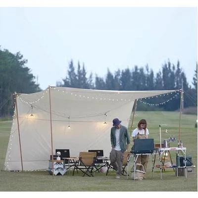 【急速出荷!】サイドポール付きヘキサタープ300*300cmヘキサゴンタープ日よけUVカット高耐水タープテントタープテント簡易テントアウト