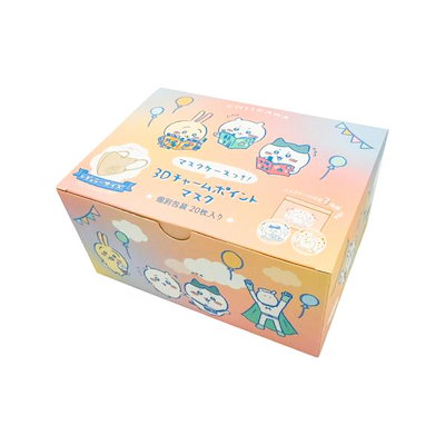 他サイト： ちいかわ 3Dマスク 20枚入り 不織布マスク チャームポイントマスクの商品画像