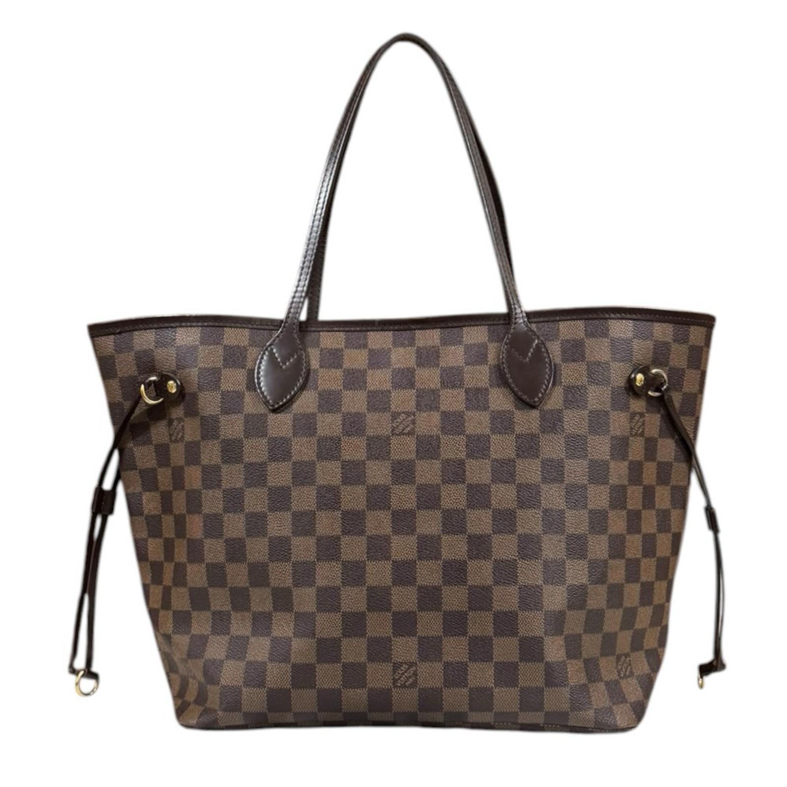 ルイヴィトン ネヴァーフルMM ダミエ トートバッグ ダミエキャンバス N51105 ブラウン LOUIS VUITTON 中古