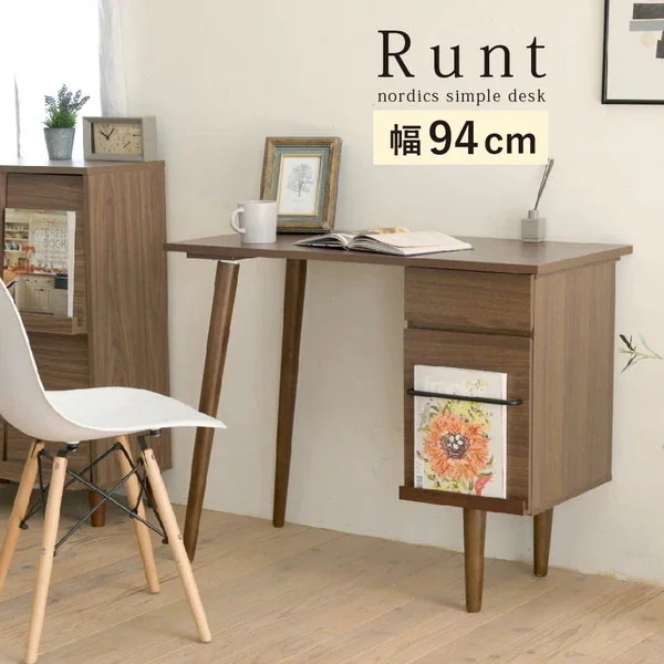 JKプラン TRT-0005-BR ブラウン Runt [パソコンデスク(幅90cm)] メーカー直送