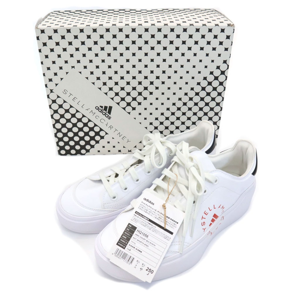 アディダス ステラマッカトニー 未使用 スニーカー J 250 ホワイト adidas by Stella McCartney タグ付き 箱付き メンズ 古着 28,380円
