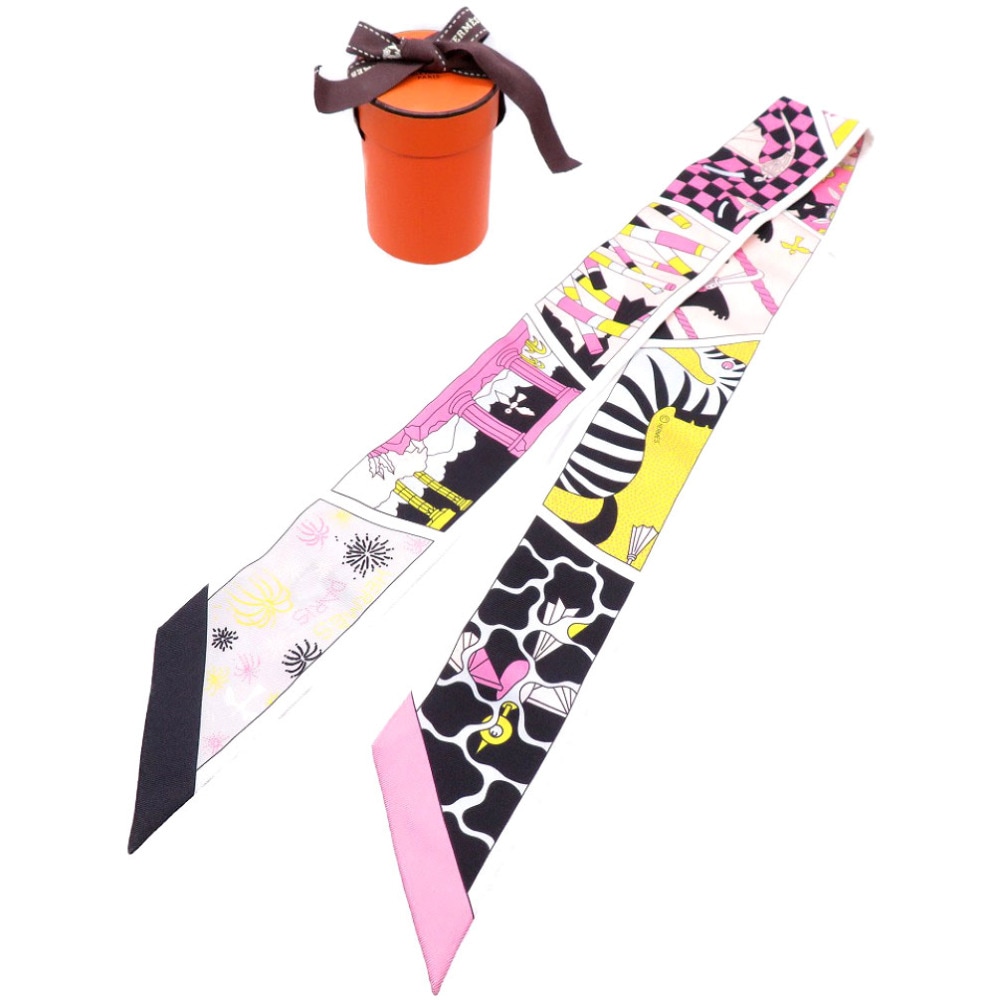 未使用品 ツイリー ファクトリースーツ スカーフ シルク/シルク ブラック 0106【中古】 レディース