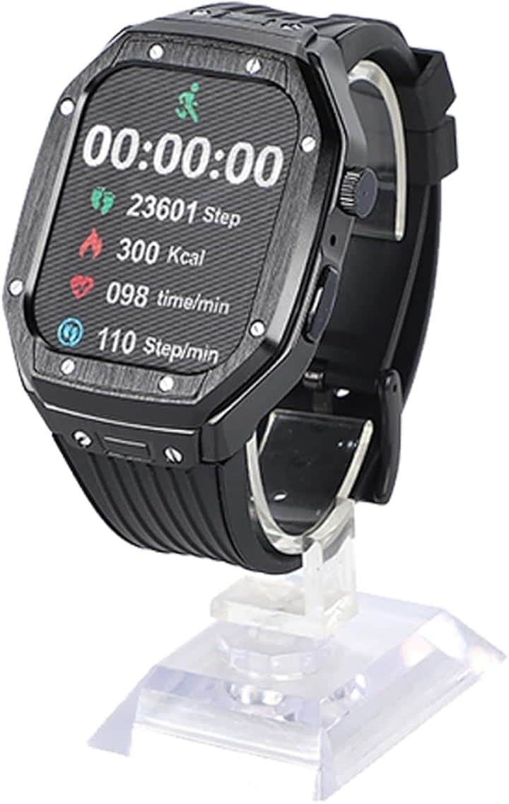 互換品 互換 アップルウォッチ Apple Watch series 9/8/7/6/SE 44/45共通 保護ケース バンド 一体型 耐衝撃 防水(ブラック/ブラック, ワンサイズ) 5,180円