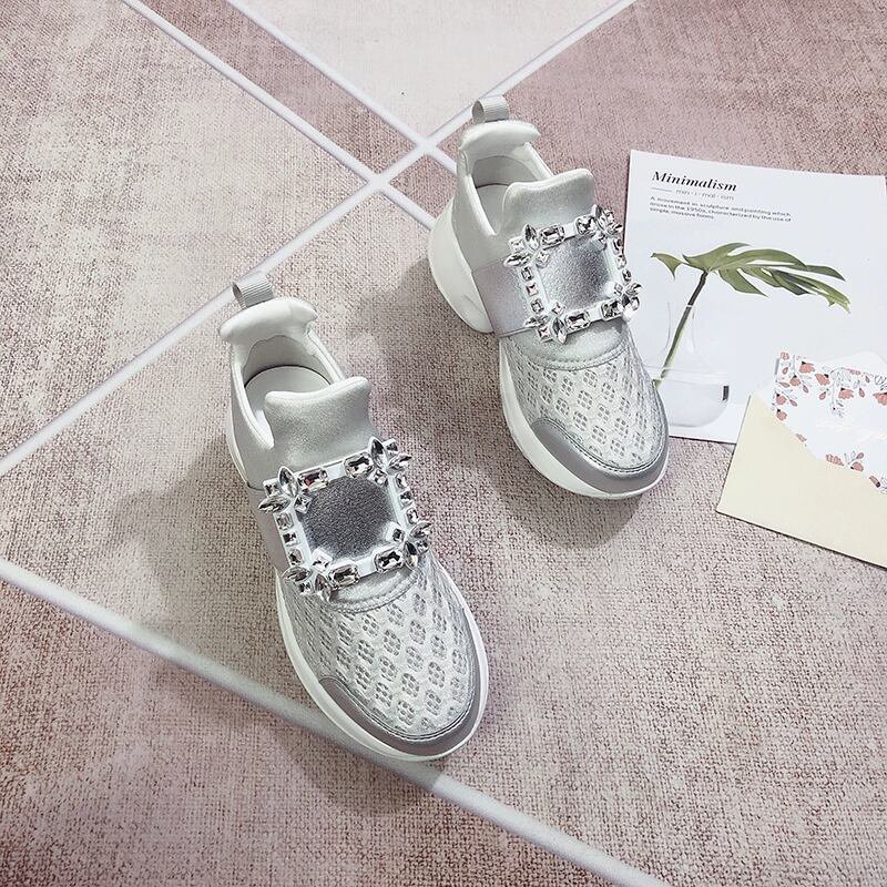 レディース クリスタルビジュースニーカー キラキラビジュー厚底スニーカー 韓国系 オルチャン 人気 トレンド 新作 20代 30代 40代 シューズ 靴 きれいめ おしゃれ シック カジュア