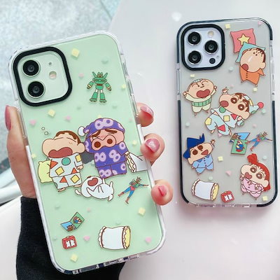 Qoo10 Iphone13proケース 韓国クレヨンしんちゃんiphone13ケ スマホケース 保護フィルム