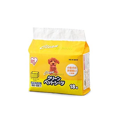 他サイト： アイリスオーヤマ ペットシーツ 超薄型 小型犬 抗菌 消臭 中型犬大型犬 ダブルワイド 18枚入の商品画像