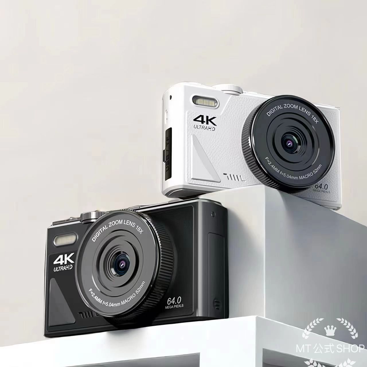 デジタルカメラ デジカメ 6400万画素 18倍ズーム 4K 1080P動画撮影 オートフォーカス AF機能 手ブレ補正 携帯便利 USB C充電 3.0インチ 専門家 コンパクト デジタルカメラ ブ 9,609円