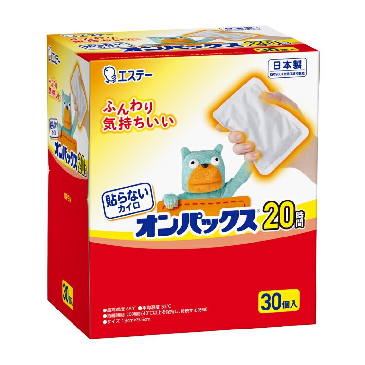（まとめ買い）使いすてカイロ 貼らないオンパックス 30個入 452044 [x3]