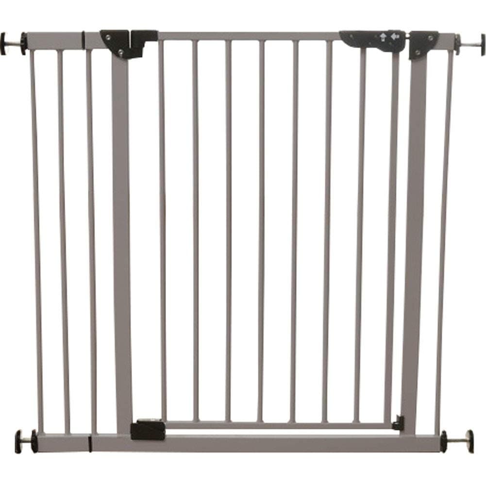 アイリスプラザ ベビーゲート 高さ78 取付幅70-91 拡張可能 安心安全ダブルロック機能 突っ張りタイプ グレー 70-91cm [自動開閉]