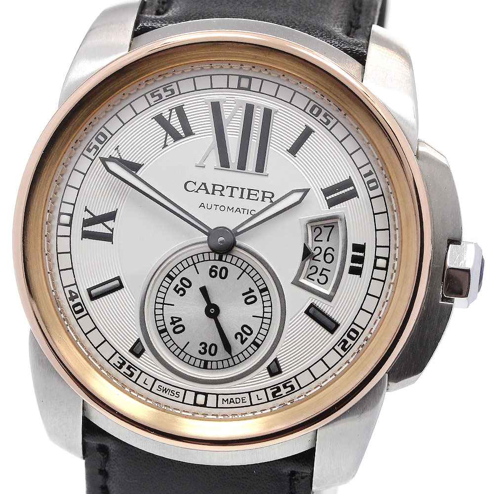 カルティエ CARTIER W7100011 カリブル ドゥ カルティエ 自動巻き メンズ 良品 _863239【中古】