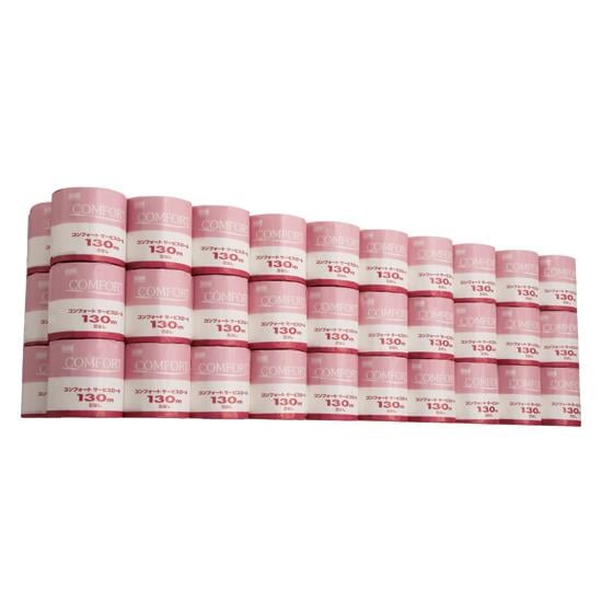 コンフォート サービスロール シングル 130m 芯なし 60ロール入 クレシア 11231