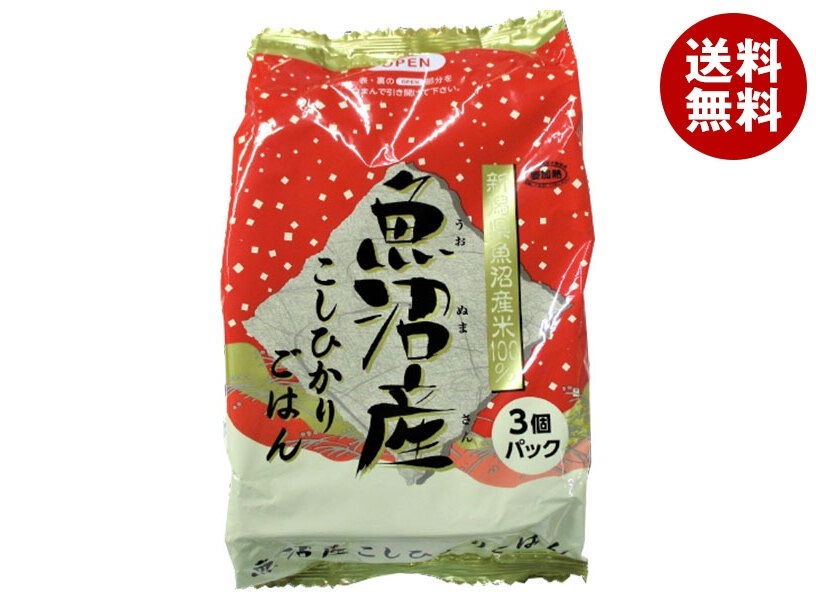たかの 魚沼産こしひかり 3個パック (180g×3個)×4個入×(2ケース)