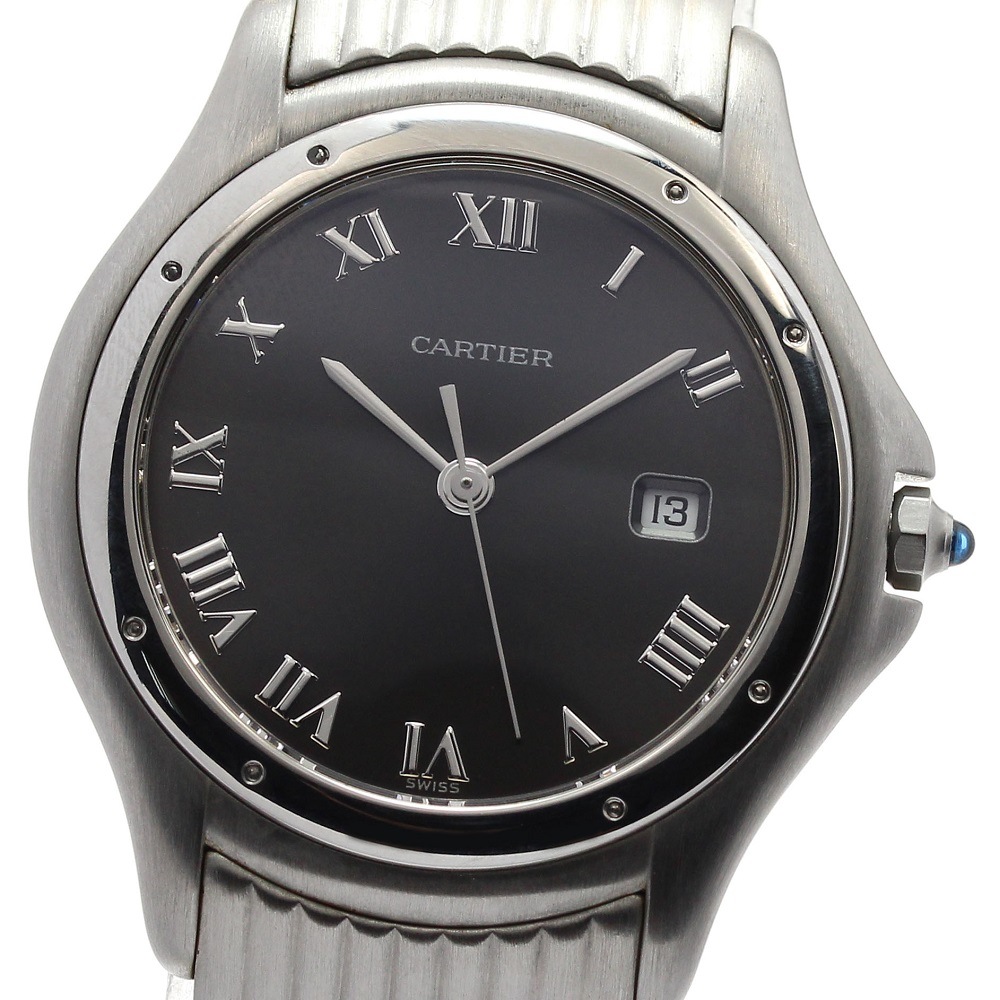 カルティエ CARTIER パンテールクーガーLM デイト クォーツ ボーイズ 良品 _822773【中古】