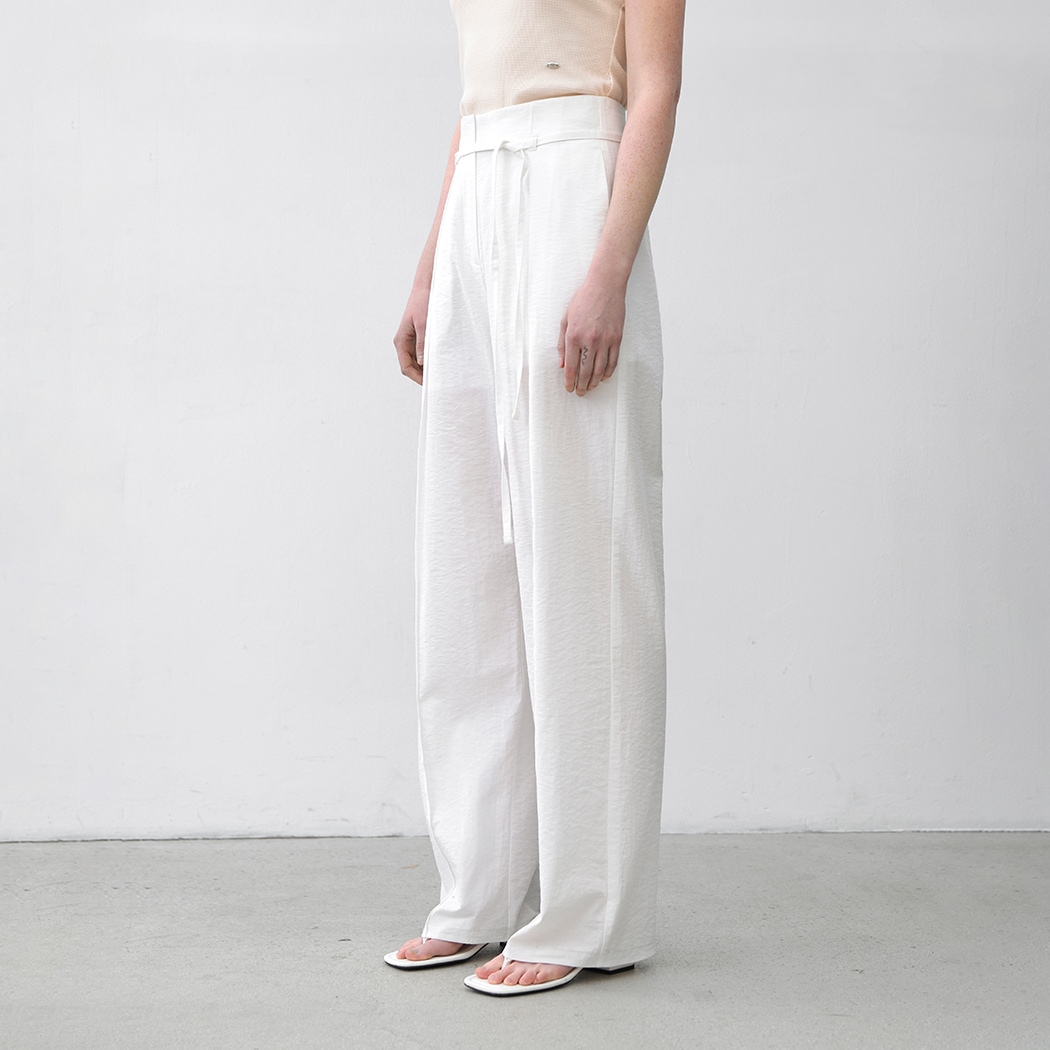 (PT-5660)ESSENTIAL PINTUCK STRAP PANTS