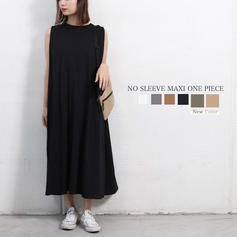 ノースリーブ シンプル カジュアル マキシ丈 きれいめ WILLS ゆったり THOM ワンピース レディース トップス ワンピ ホワイトデー おしゃれ