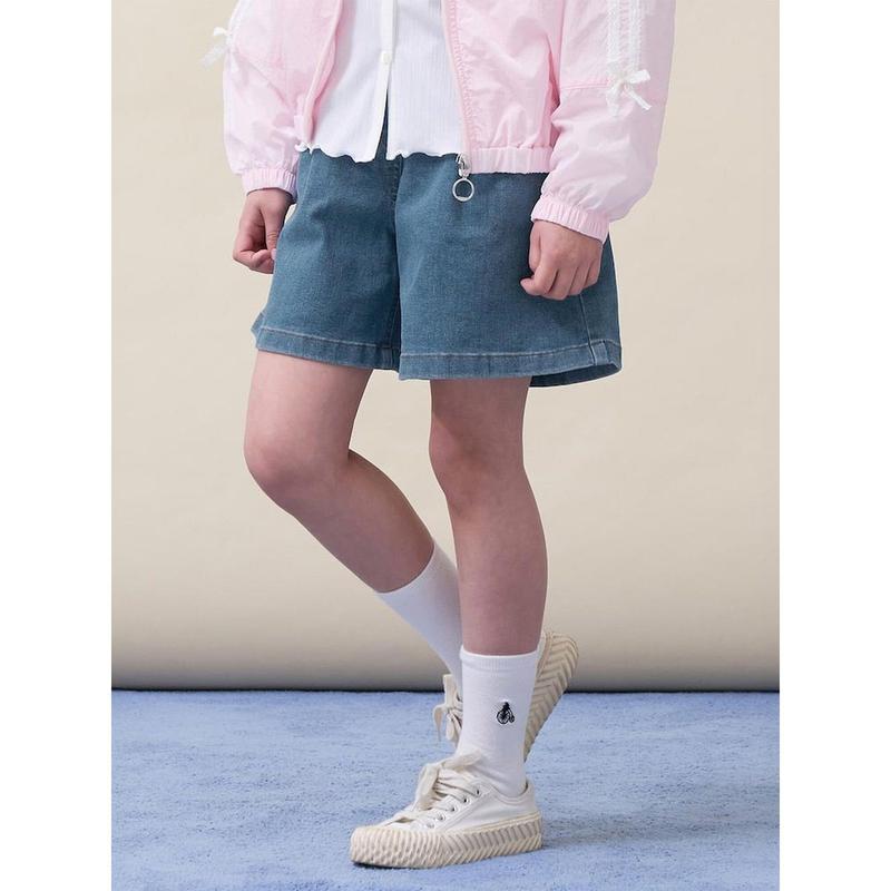 女の子デニムショートパンツ ブルー