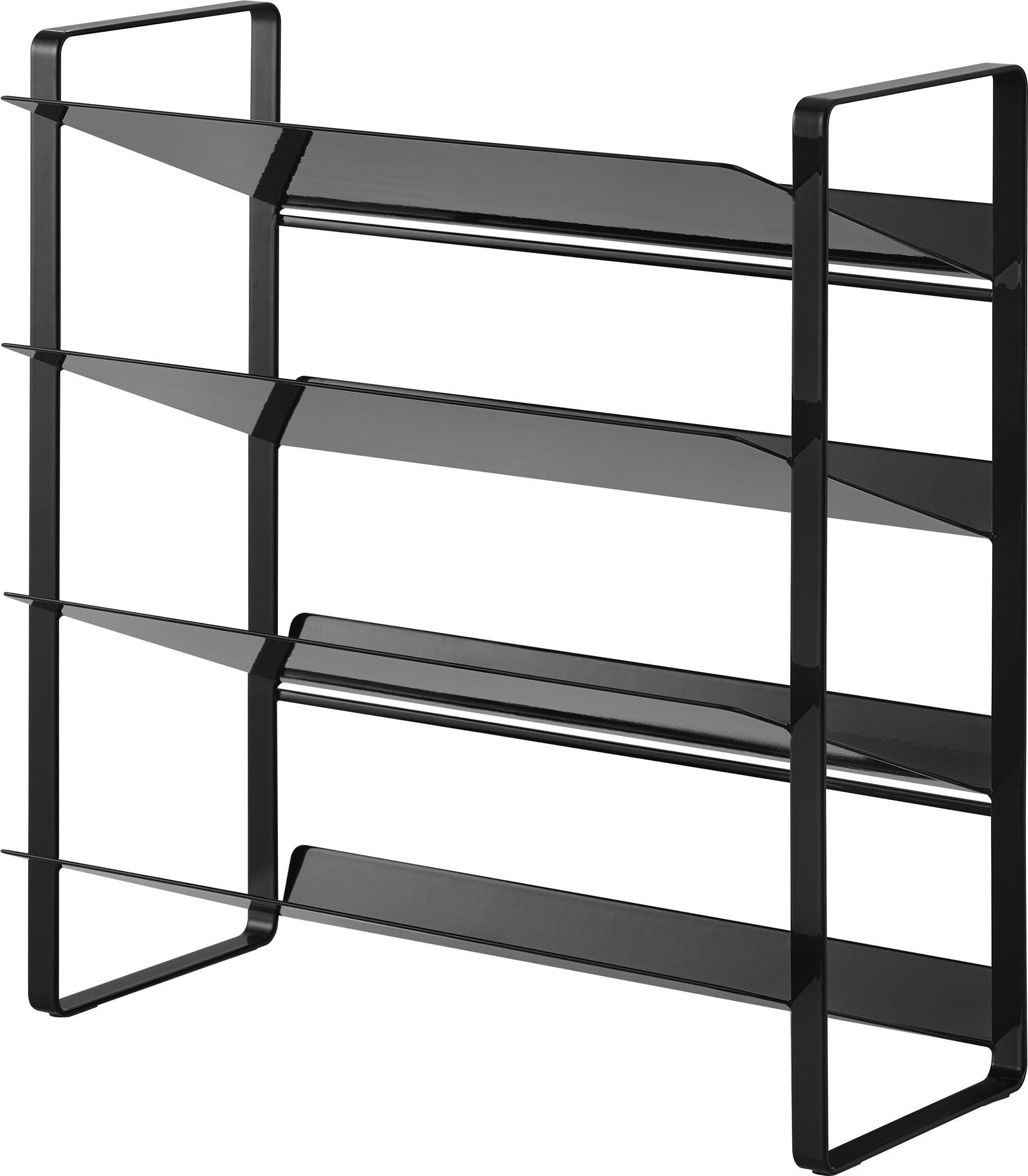 シンク下 ワイドボトルストッカー 4段 ブラック W38×D20.3×H40cm タワー tower ボトルラック ボトルストッカー 大容量 1339