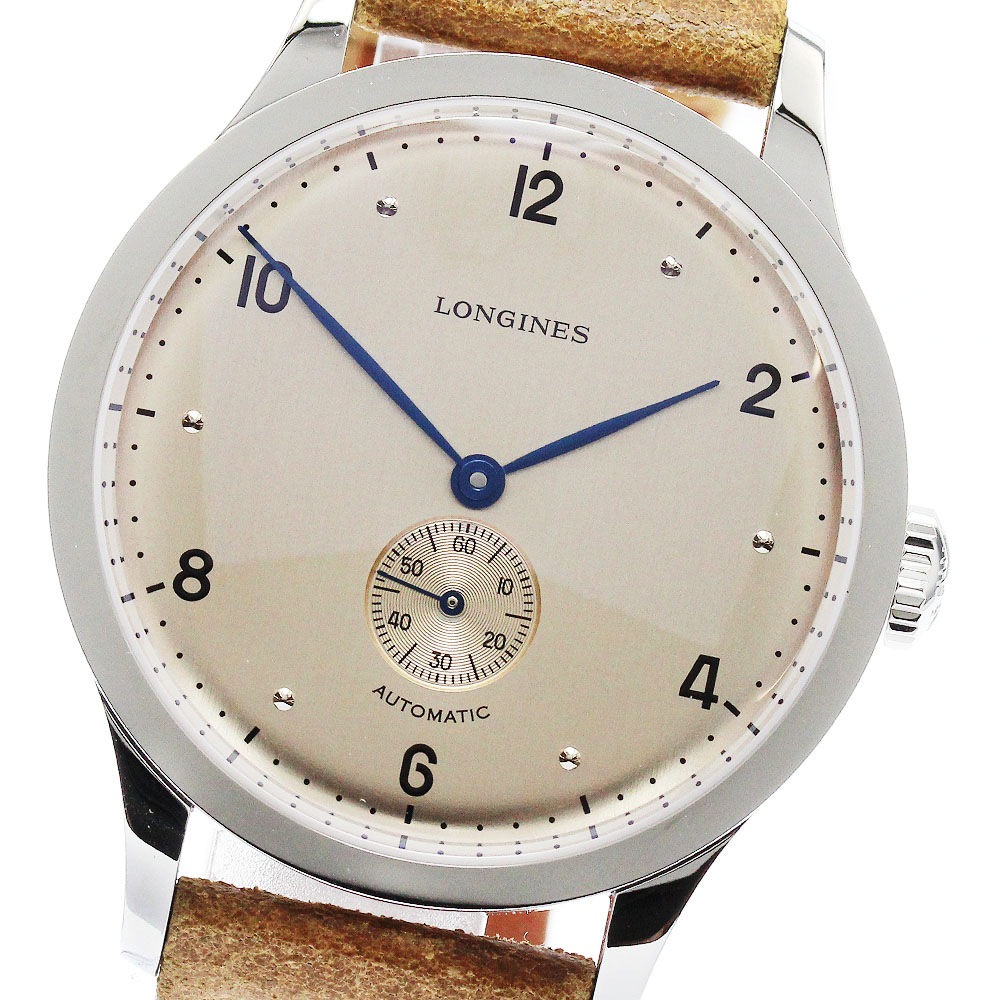 ロンジン LONGINES L2.813.4 ヘリテージ 1945 スモールセコンド 自動巻き メンズ 未使用品 箱・保証書付き_892014【中古】