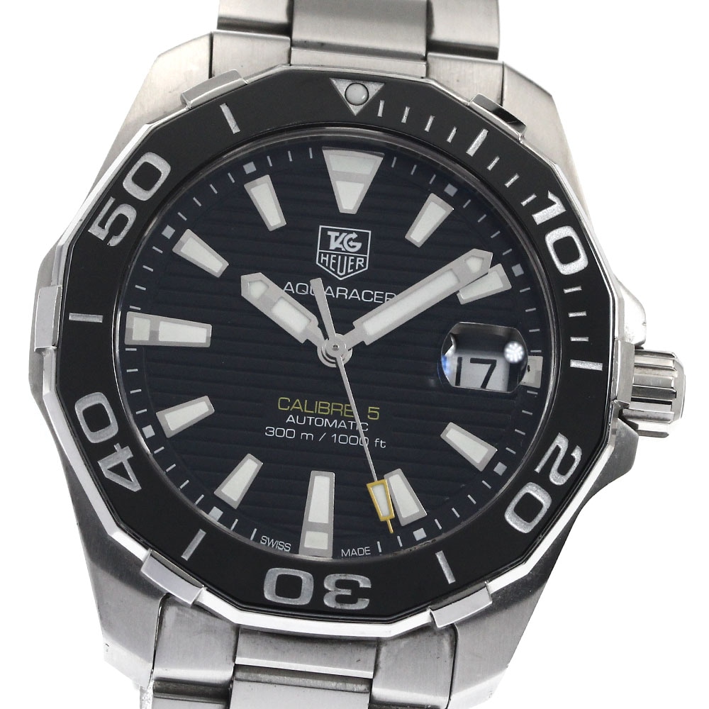 タグホイヤー TAG HEUER WAY211A-1 アクアレーサー キャリバー5 デイト 自動巻き メンズ _888561【中古】