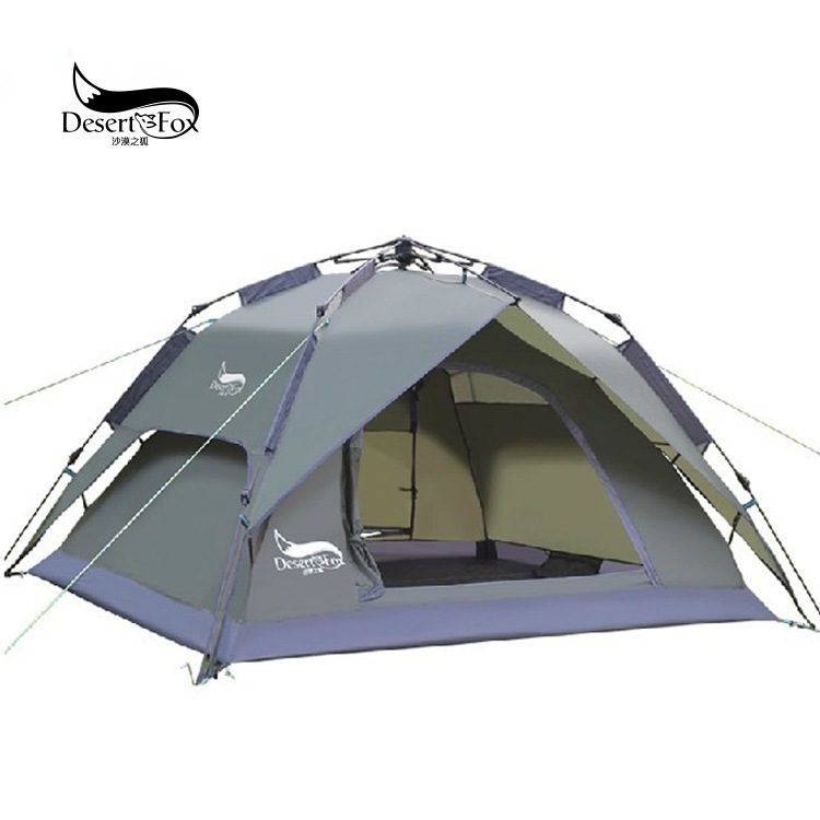 テント ワンタッチテント 3～4人用 2WAY テント 二重層 設営簡単 uvカット加工 ワンタッチ キャンプ アウトドア 防風 防災用 耐水圧3000mm