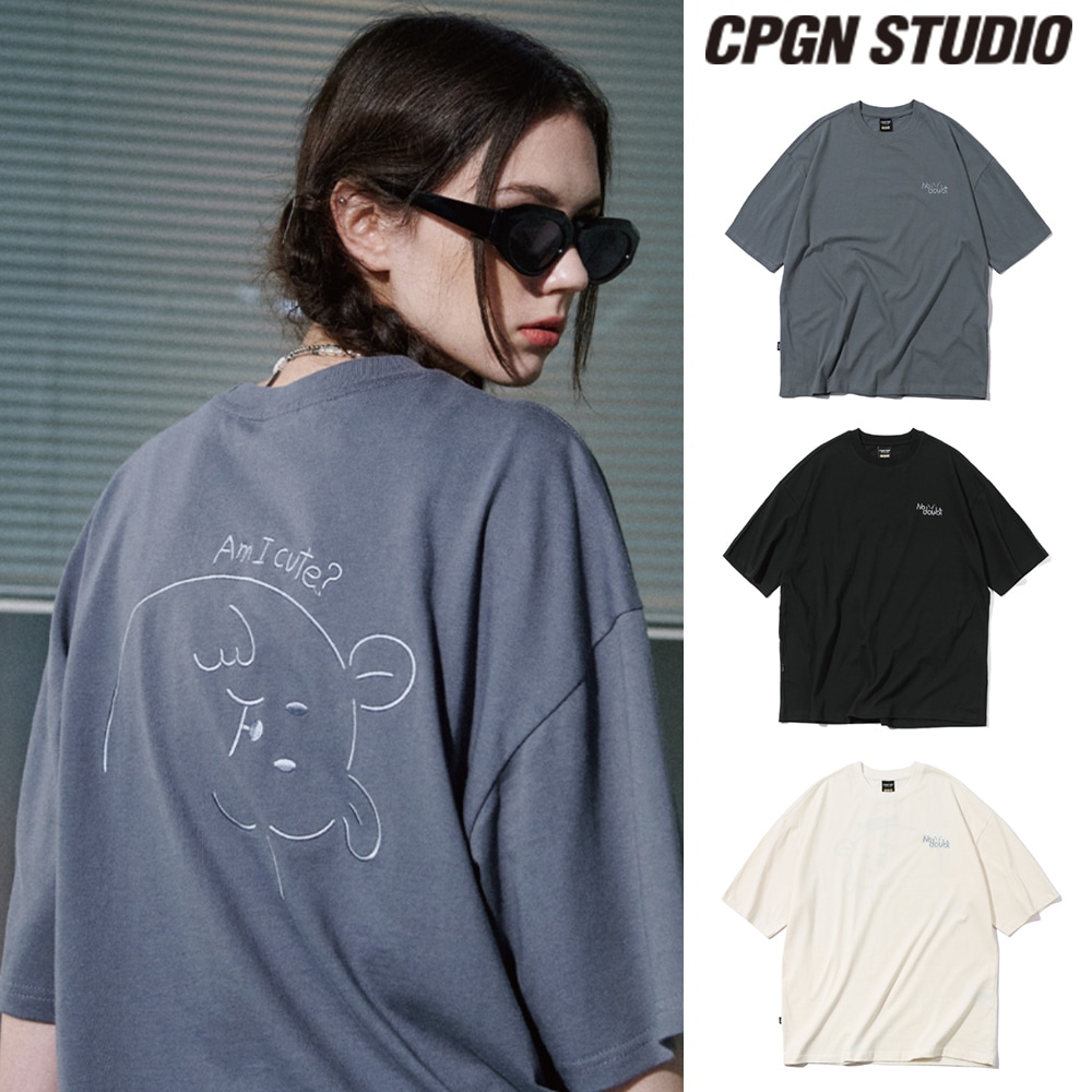 【CPGN STUDIO】 Cutie Bear Embroidery Short Sleeve T-shirt