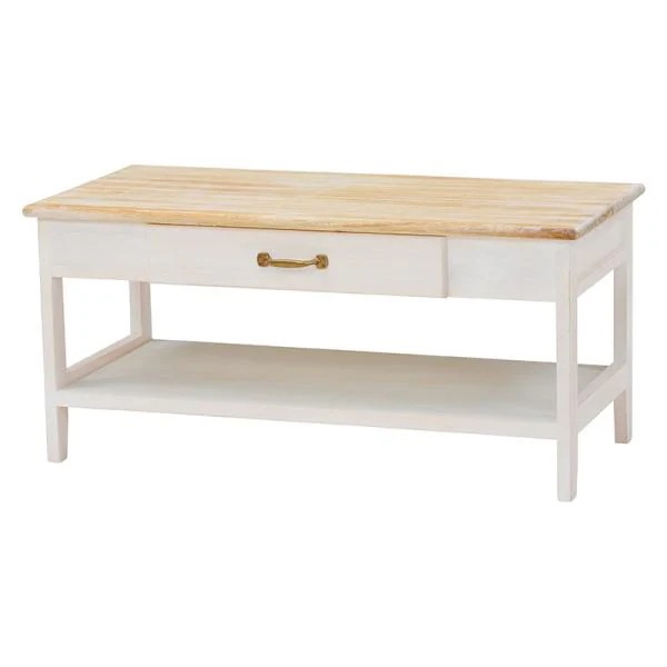 テレビ台 ローボード 棚 ラック 木目 アンティーク かわいい ナチュラルモダン シャビー 引き出し 天然木 桐材 幅75cm 完成品