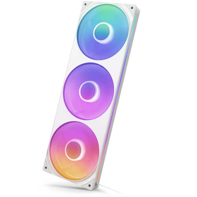 NZXT　ケースファン シングルフレーム F360 RGB CORE ［ 360mm /2400RPM ］ ホワイト　RF-U36HF-W1