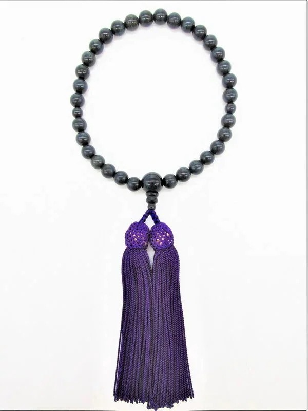 数珠 冠婚葬祭 宗教用品 キッチン 日用品 文具 天然石 お念珠 紺トラメ 片手用 宗派共通 正絹 5,262円