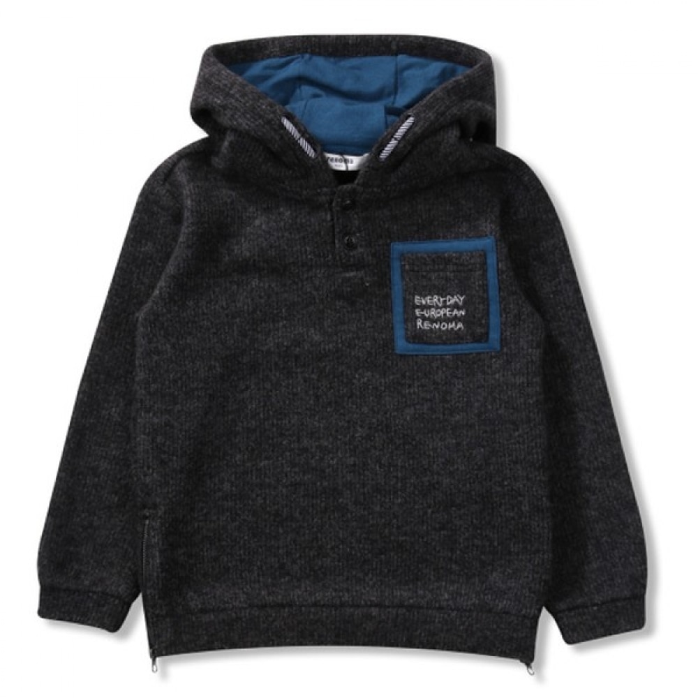 [レノマキッズ] ボーイズモディファイドストリングフード付きTシャツ_R1843T146