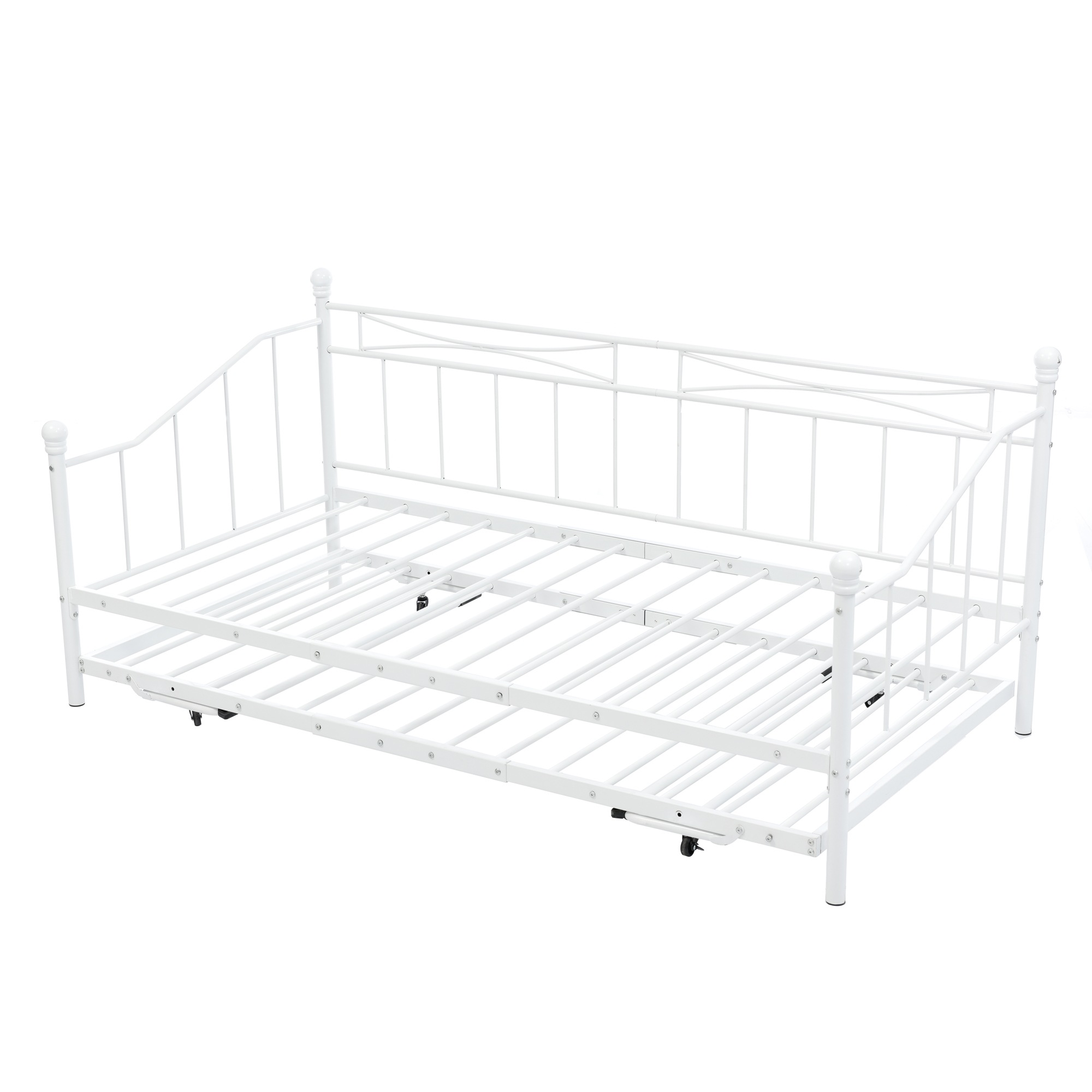 国内発送！A136【新作】【ホワイト】親子ベッド 二段ベッド パイプベッド シングルベッド ディベッド 多段ベッド シングル ベッド ベッドフレーム パイプ 収納 北欧風 おしゃれ 子供部屋 送.料無