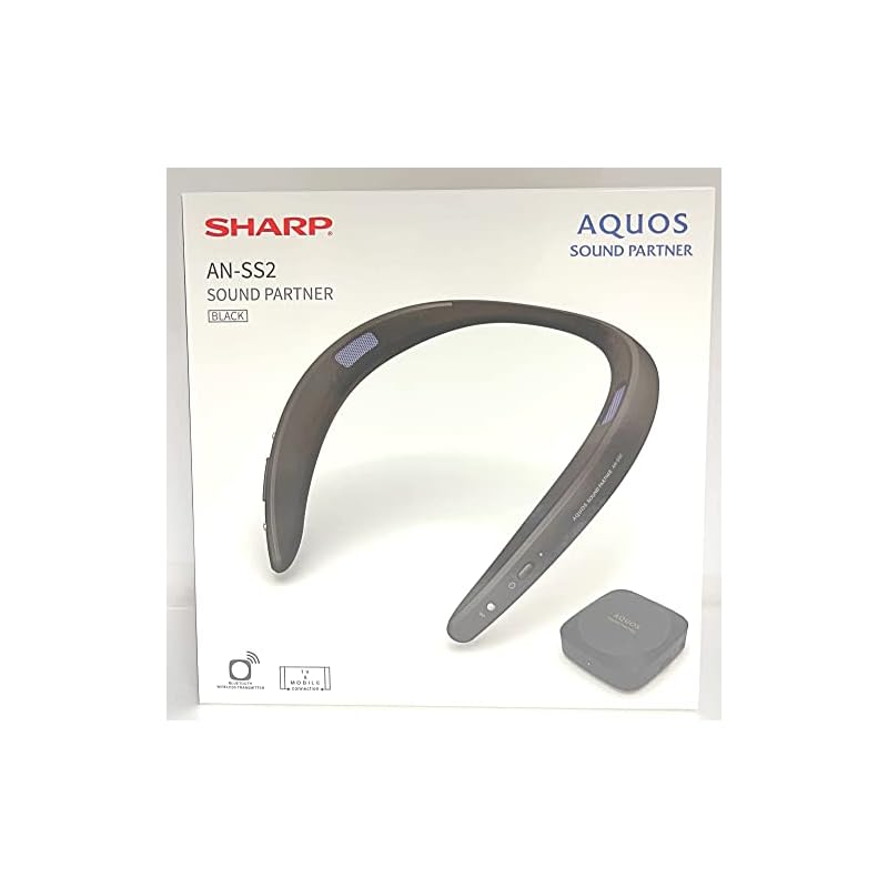 【即納】シャープ Bluetooth送信機同梱 テレビ用ワイヤレススピーカー（ブラック）生活防水（IPX4相当）対応AQUOSサウンドパートナー AN-SS2-B 8,893円