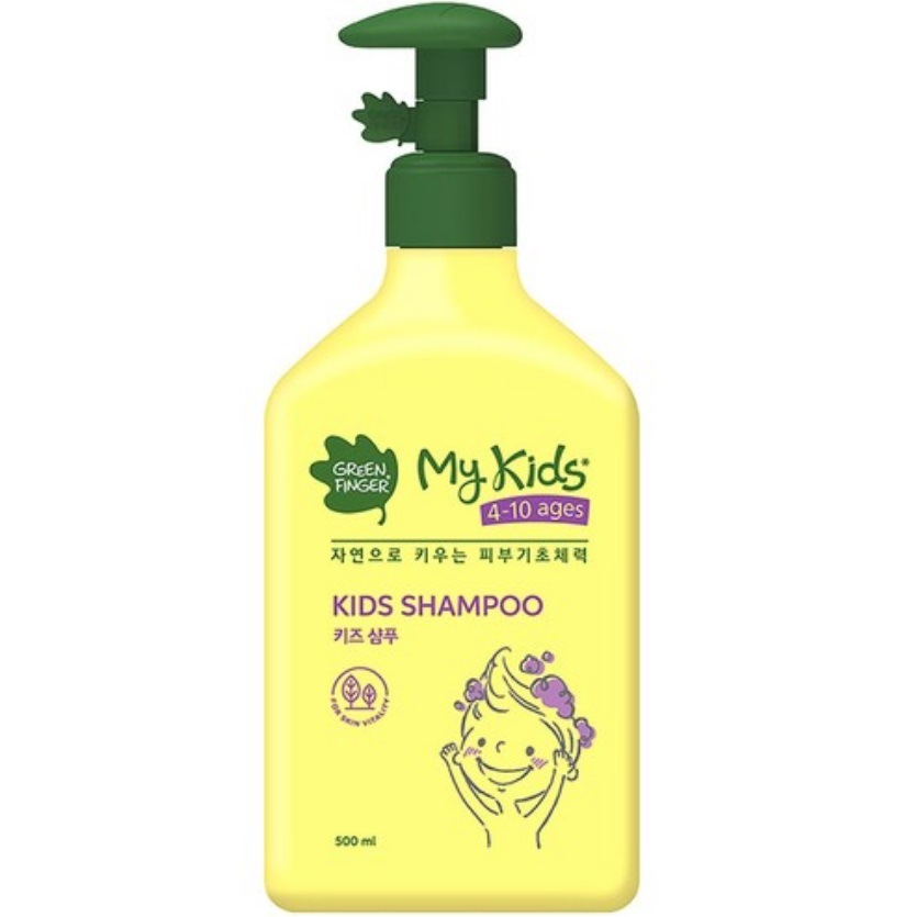 マイキッズシャンプー, 500ml*1ea (4歳~10歳/キッズシャンプー/ワサビ入り/ 甘い果実の香り/毛髪の栄養補給)