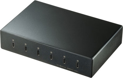 サンワサプライ ACA-IP81 USB Type-C充電器（6ポート・合計18A・高耐久タイプ） ACAIP81