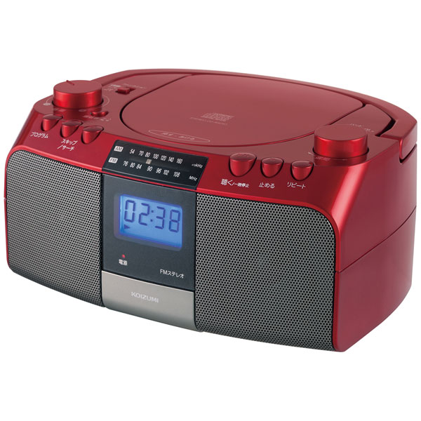コイズミ SAD-4705-R ワイドFM対応CDラジオ（レッド） SAD4705R 5,659円