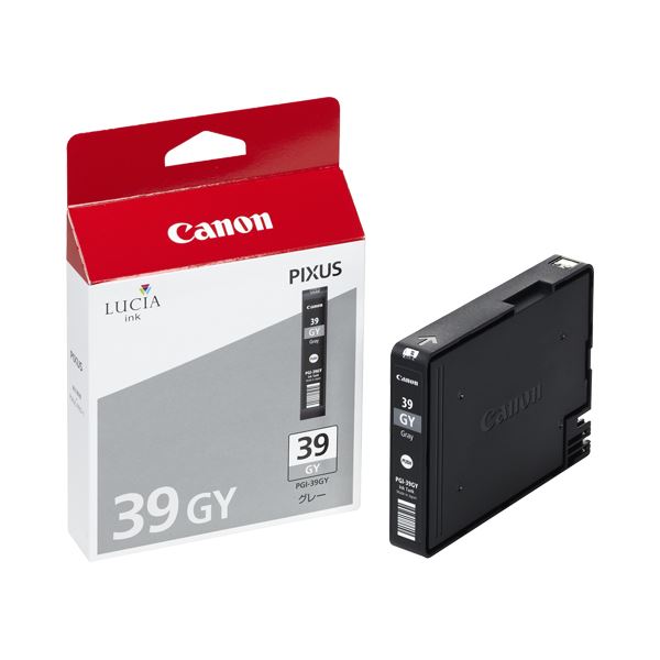 (まとめ) キヤノン Canon インクタンク PGI-39GY グレー 4859B001 1個 (×10セット)