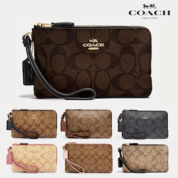 USA発売 COACH♥Double Corner Zip Wristlet ダブルコーナージップ リストレット 小物入れポーチ 87591