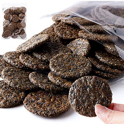 他サイト： 天然生活 国産 黒胡麻 せんべい （500g） 多胡麻 ごま お徳用 どっさり 大容量 国内産うるち米使用 煎餅の商品画像