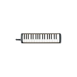 スズキ 鍵盤ハーモニカ メロディオン アルト 37鍵 M-37C 日本製 美しい響きの金属カバーモデル 軽量ソフトケース