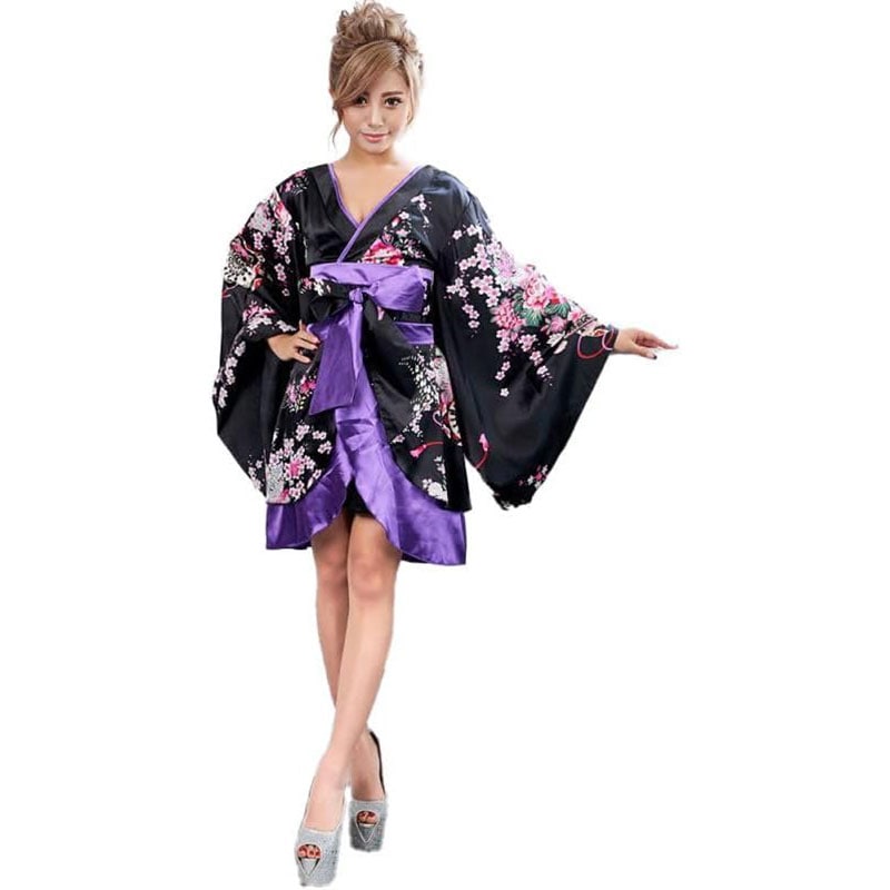 【5カラー】孔雀和柄着物ドレス 和柄 衣装 ダンス よさこい 花魁 コスプレ キャバドレス [0696]