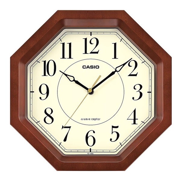 IQ-1106J-5JF 濃茶木 電波掛時計 4,752円