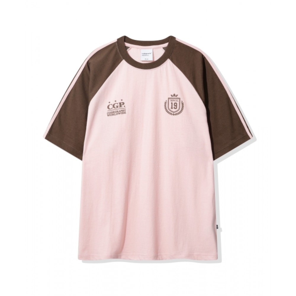 CODEGRY ラグラントラックショートスリーブ Tシャツ_ピンク
