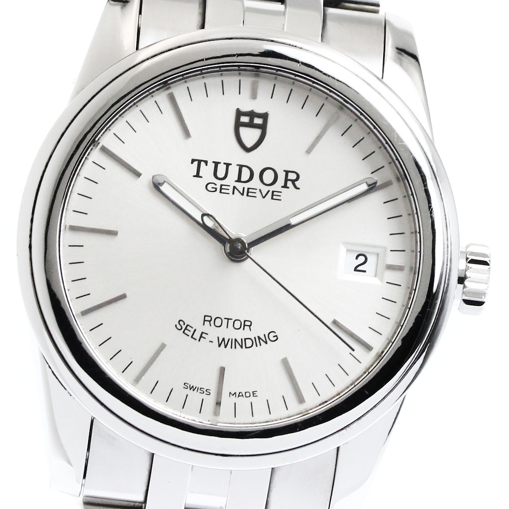チュードル TUDOR 55000 グラマー デイト 自動巻き メンズ 保証書付き_871531【中古】