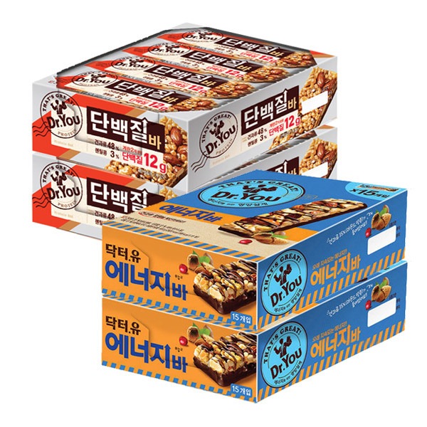 ドクターユーエナジーバー40gx30個+タンパク質バー50gx24個(計54個) 8,343円