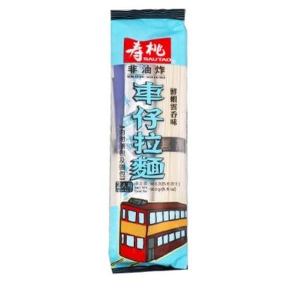 [壽桃牌] Wonton Soup Flavour Trollet Noodle 車仔拉麵(鮮蝦雲吞味)　160G×5パック （香港版）
