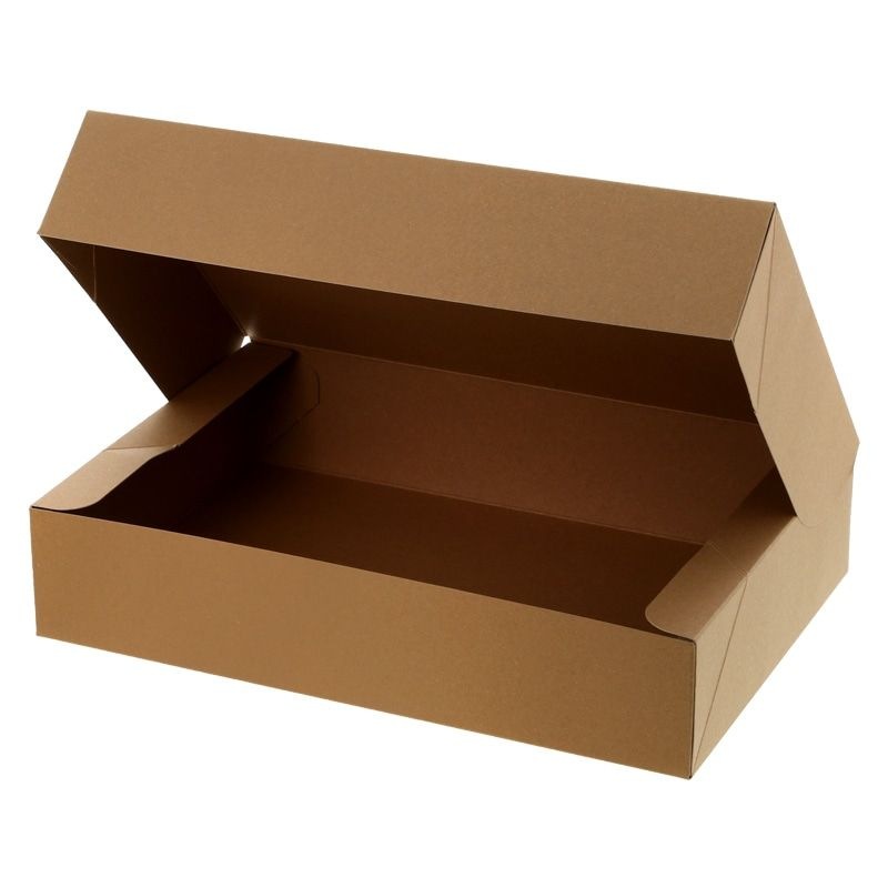 （まとめ買い）シモジマ HEIKO 箱 ギフトボックス クリエイトボックス CR-3 クラフト 10枚 内寸195x290x高60mm 006860002 [x3セット]