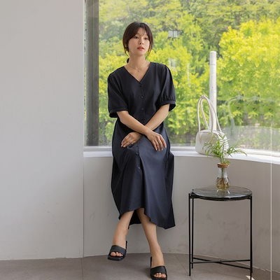 Elysia] ボリンVストラップ半袖ワンピース 【公式通販】