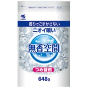 （まとめ）小林製薬 消臭剤 無香空間 特大 詰め替えパウチ 648g(×40セット)