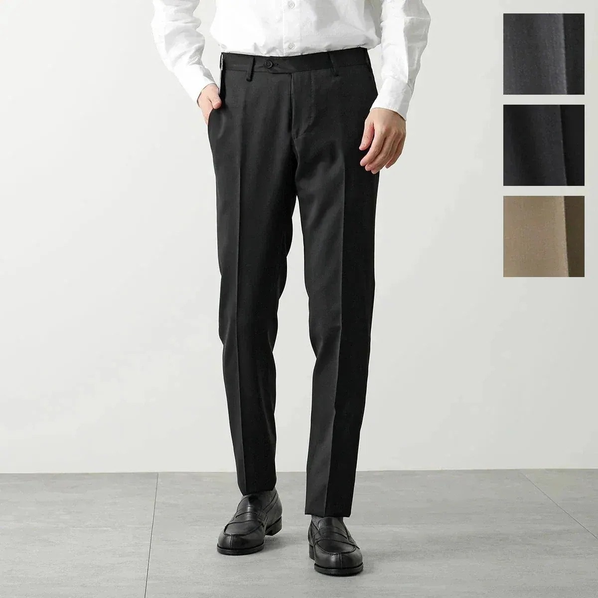 GERMANO ジェルマーノ テーパードパンツ DRY 372G 7624 メンズ スラックス センタープレス ウール カラー4色
